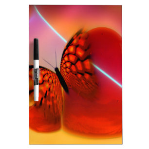 Butterfly and Hearts Dry Erase Board