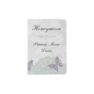 Butterfly and Lace Brides Custom Passport Holder