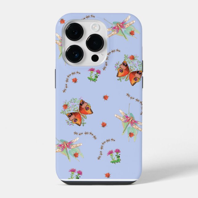 butterfly and ladybug iphone case (Back)