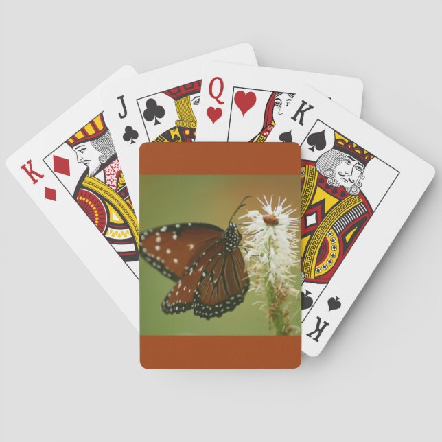 Butterfly and Ladybug Poker Cards (Back)
