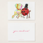 butterfly and ladybug tiny valentine (Front & Back)