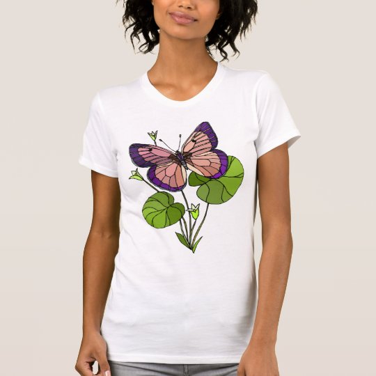 Butterfly and Leaves Tees for Women