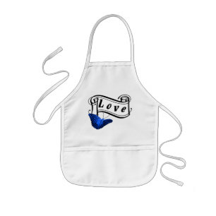 Butterfly and Love Kids' Apron