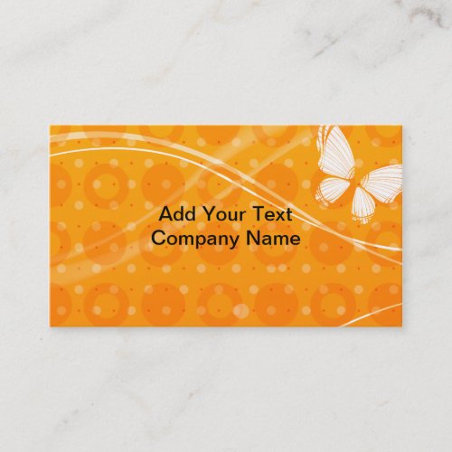 Butterfly and Pattern Business Card Template