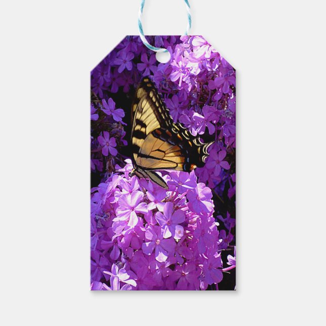 Butterfly and Phlox Gift Tags (Front)