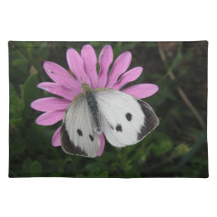 Butterfly and Pink Flower Placemat
