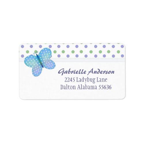 Butterfly and Polka_dot Address Labels