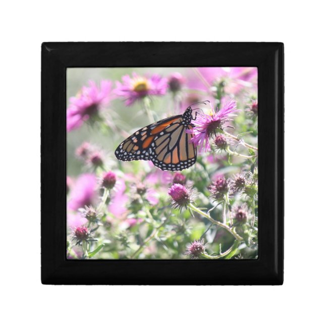 Butterfly and Purple Meadow Flowers Gift Box (Front)