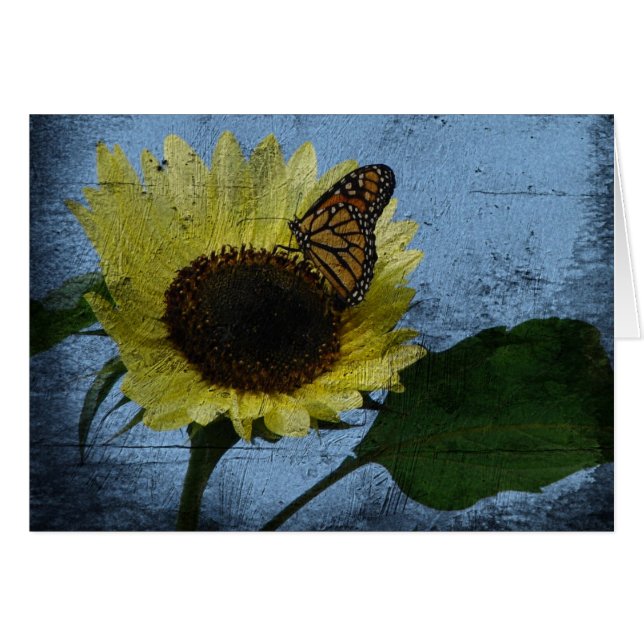 Butterfly and Sunflower (Front Horizontal)