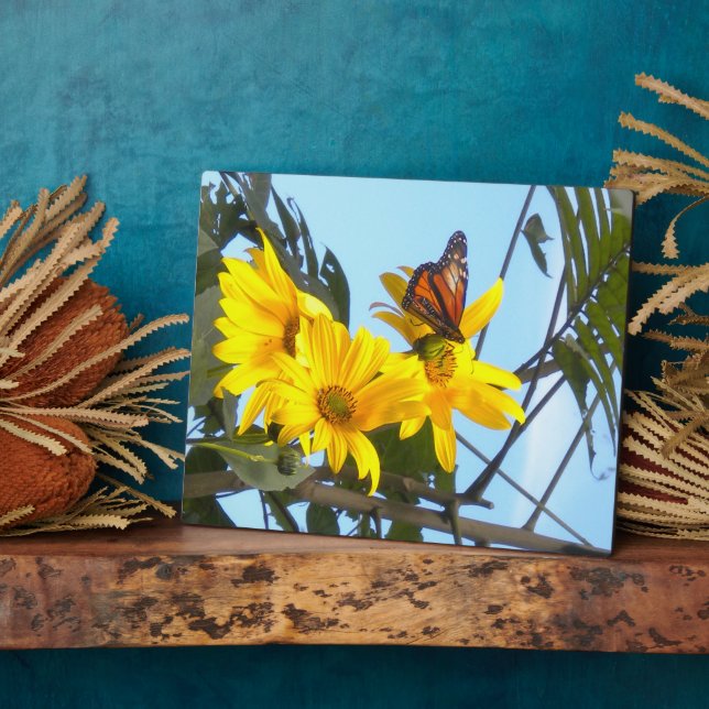 Butterfly and the Sunflower Plaque (Side)