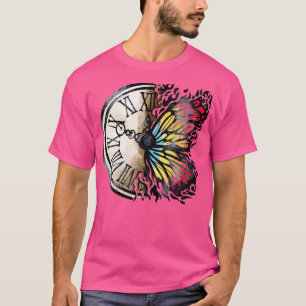 Butterfly and vintage clock T-Shirt