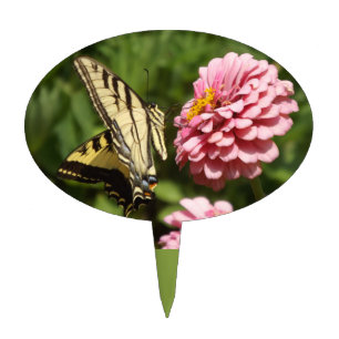 Butterfly and Wildflower Cake Topper