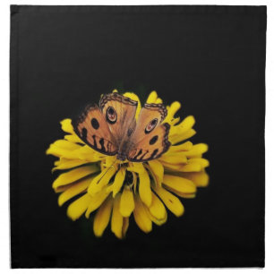Butterfly and Yellow Flower Napkin