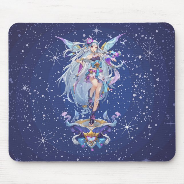 Butterfly Angel in the Stars Mouse Pad (Front)