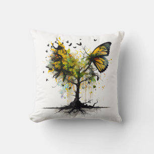 Butterfly Animal Creative Art Throw Pillow
