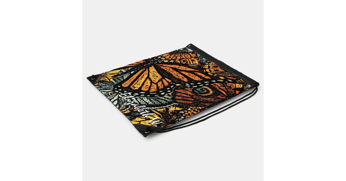 Butterfly Art 30 Drawstring Backpack | Zazzle