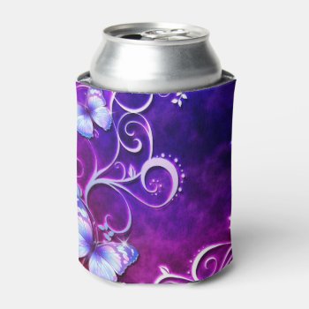 Butterfly Art 3 Can Cooler by Ronspassionfordesign at Zazzle