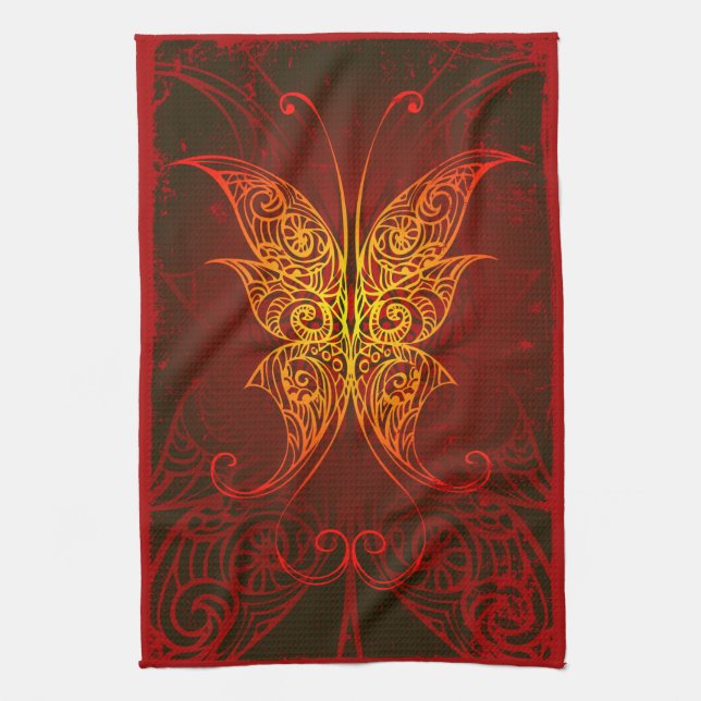 Butterfly Art 7A Kitchen Towels (Vertical)