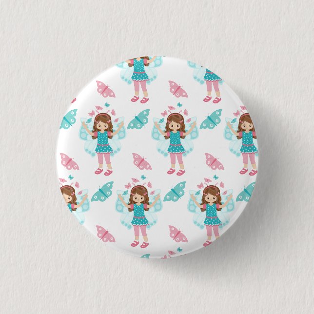 Butterfly Art Button (Front)