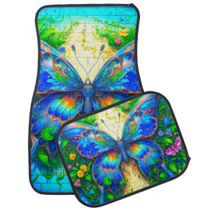 Butterfly Art Car Floor Mat