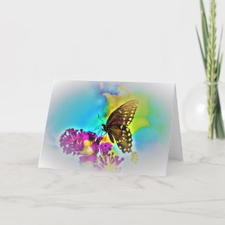 Butterfly / Art, card