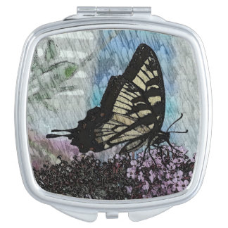 Butterfly Art Compact Mirror