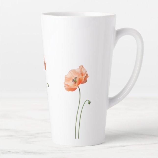 butterfly art, fragile freedom, emotional artwork, latte mug (Right)