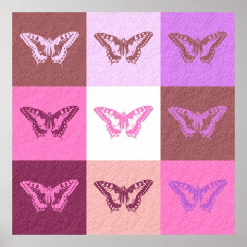 Butterfly Art Graphic Design Poster