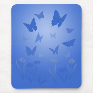 Butterfly Art Mousepad Blue Butterfly Gifts