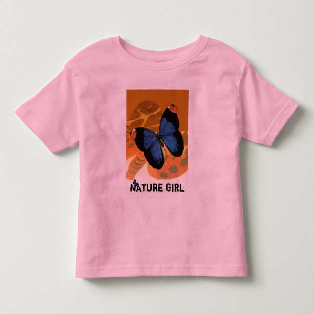 Butterfly Art Nature-Girl t-shirt . kids (Front)