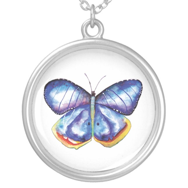 Butterfly Art Necklace (Front)