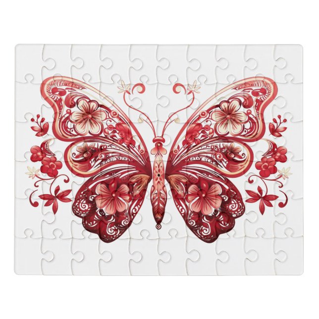 Butterfly art pattern jigsaw puzzle (Puzzle Horizontal)