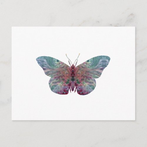 Butterfly art postcard