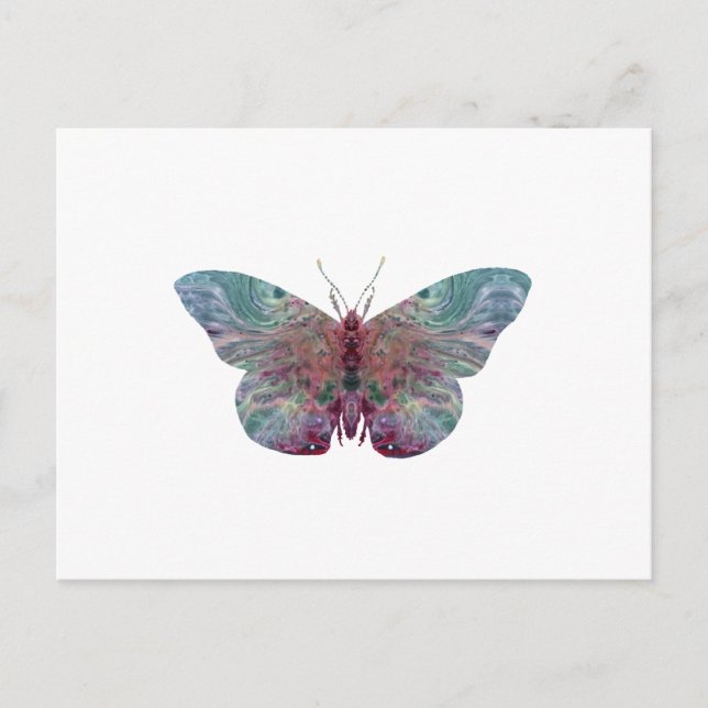 Butterfly art postcard (Front)
