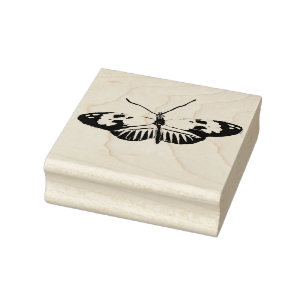 Butterfly Art Rubber Stamp
