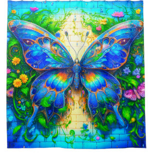 Butterfly Art Shower Curtain