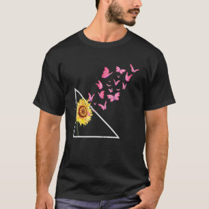 Butterfly Artist Florist Yellow Flower Sunshine Su T-Shirt
