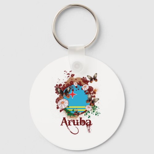 Butterfly Aruba Keychain