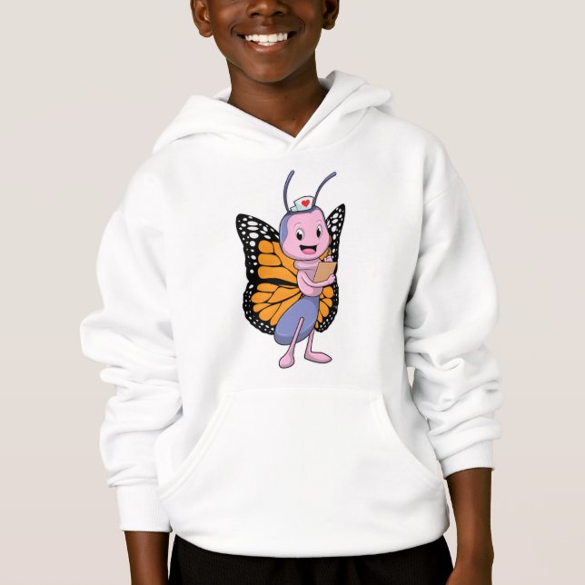Butterfly as Nurse Hoodie (Front)