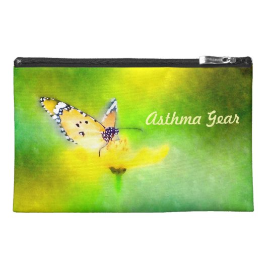 Butterfly Asthma Emergency Kit Travel Accessory Bag (Front)