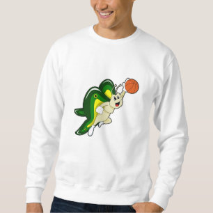 Butterfly at Basketball Sports Sweatshirt