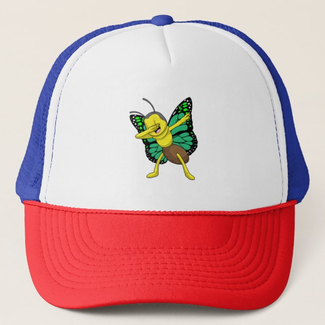Butterfly at Hip Hop Dance Dab Trucker Hat (Front)