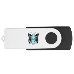 Butterfly at Yoga Stretching Legs Flash Drive
