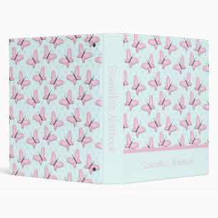 Butterfly Avery Signature Binder, 1" 3 Ring Binder