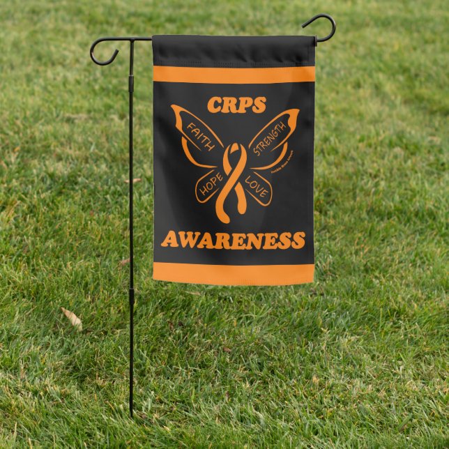 Butterfly/Awareness...CRPS Garden Flag (In SItu)