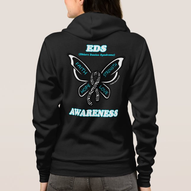 Butterfly/Awareness...EDS Hoodie (Back)