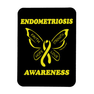 Butterfly/Awareness...Endometriosis Magnet