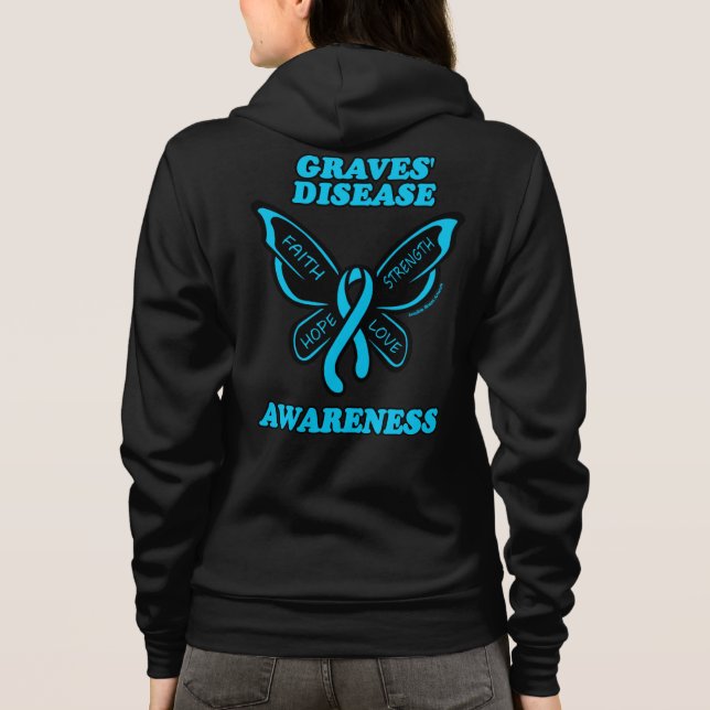 Butterfly/Awareness...Graves' Hoodie (Back)