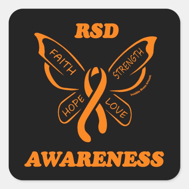 Butterfly/Awareness...RSD Square Sticker (Front)