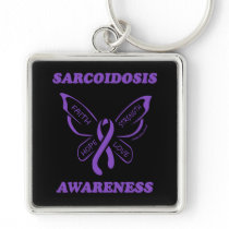 Butterfly/Awareness...Sarcoidosis Keychain